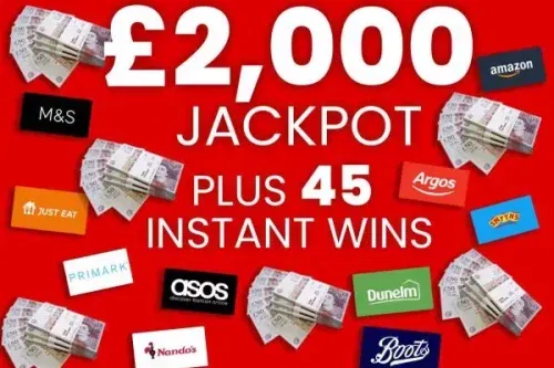 £2000 JACKPOT & 45 INSTANT CASH WINS- AUTO WIN- 31/10