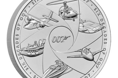 Six Decades of 007 2024 UK £5 Brilliant Uncirculated Coin AUTOWIN 07/10