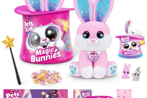 Pets Alive by ZURU Magic Bunnies Interactive Plush Set Pearl White-AUTO WIN 11/10