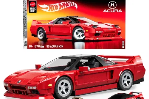 Mattel Brick Shop Hot Wheels Elite Series Honda 90 Acura NSX Building Set-AUTO WIN 02/11
