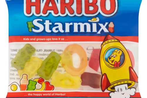 HARIBO SWEETS STARMIX MINI PACKS Box of 100 Jelly Gummy Sweet Bags