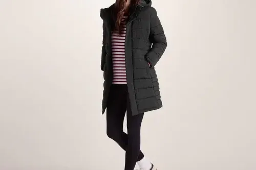 TOG 24 KIRKHAM WOMENS PADDED LONG JACKET - BLACK-AUTO WIN 26/10