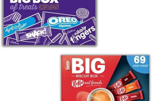 Nestlé The Big Biscuit Box - 69 Bars And Cadbury & Oreo Box Of Treats - 64 Bars -AUTO WIN 03/10