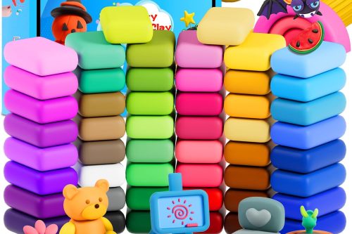 YILAIDA Air Dry Clay, 50 Colors Modeling Clay Ultra Light Non-Toxic Magic Air Drying Clay with Modeling Tools, Accessories and Booklet-AUTO WIN 09/10