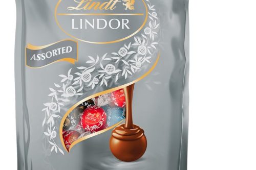 LINDT LINDOR ASSORTED CHOCOLATE SILVER TRUFFLES BAG – APPROX 80 BALLS, 1KG- AUTO WIN 25/10