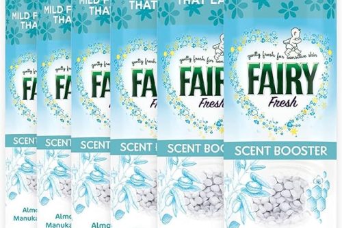 FAIRY IN-WASH SCENT BOOSTER LAUNDRY BEADS, FOR MILD FRESHNESS THAT LASTS, (245G X 6)- AUTO WIN 17/10