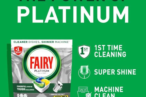 Fairy Platinum All-In-1 Lemon Dishwasher Tablets, 106 Tablet-AUTO WIN 17/10