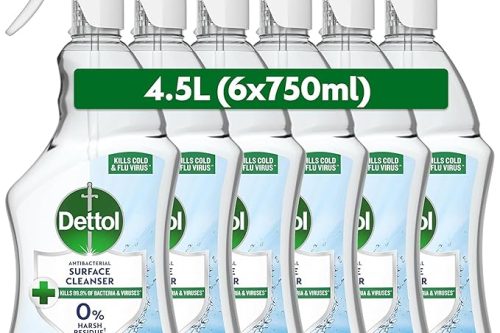 Dettol Antibacterial Disinfectant Surface Cleaner, Original Fragrance, Pack of 6, -AUTO WIN 09/10