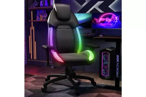 X Rocker Sparta RGB Gaming Chair - Black-AUTO WIN 31/10