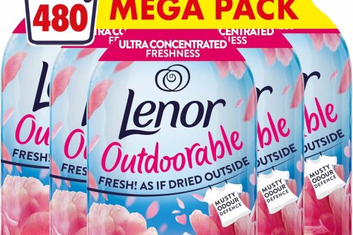 Lenor Outdoorable Fabric Conditioner 480 Washes (8x60), Floral Fresh -AUTO WIN 04/10