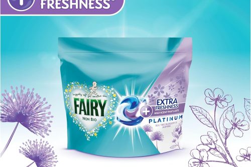 Fairy Non Bio Platinum PODS Washing Liquid Capsules, 104 Washes (52x2), Silk Tree Blossom & Jasmine-AUTO WIN 21/10