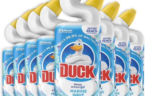 Duck Deep Action Gel Toilet Cleaner Removes Limescale, Long Lasting Fragrance, Marine, (8 x 750ml)-AUTO WIN 11/10