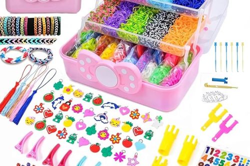 17000+ Loom Bands Kit - 40 Vibrant Colors Loom Bands-AUTO WIN