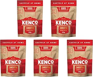 Kenco Smooth Instant Coffee Refill 150 g x 5 (750 g Total)-AUTO WIN 18/10