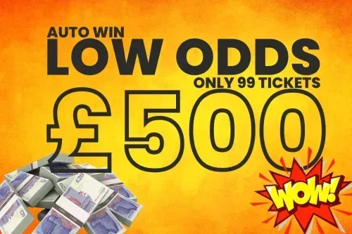LOW ODDS £500 CASH-16/10-AUTO WIN