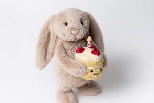 JELLYCAT Bashful Beige Bunny 'Birthday'-AUTO WIN 16/10