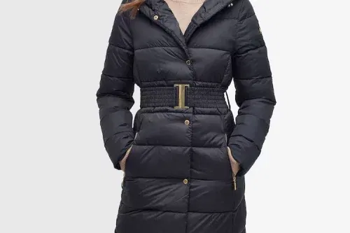 Barbour® International Black Trackline Puffer Coat-AUTO WIN