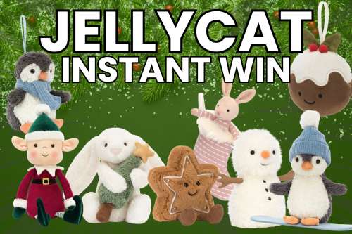 JELLYCAT FESTIVE INSTANT WIN- MAIN JACKPOT £200 CASH-AUTO WIN 19/10