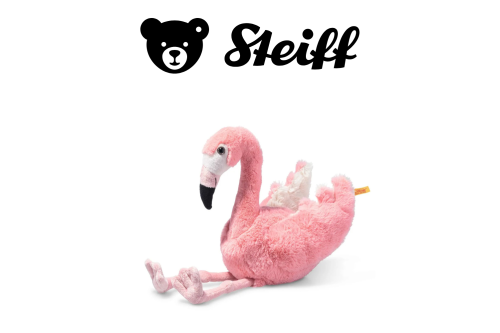 STEIFF Jill flamingo AUTOWIN 10/10
