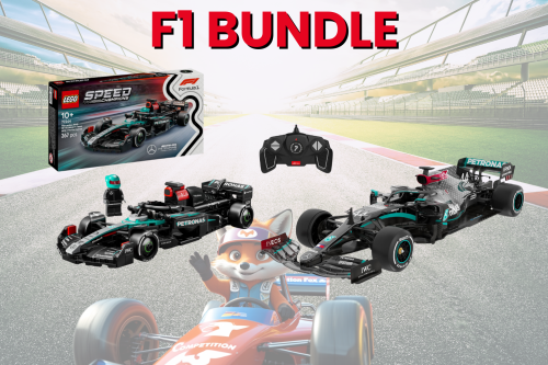 LEGO Speed Champions 77244 Mercedes-AMG F1 W15 Race Car Set & 1:18 Mercedes-AMG F1 W11 EQ Performance Remote Control Car-AUTO WIN 12/10