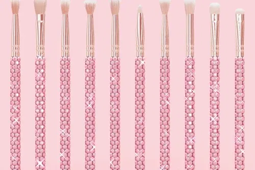 P. Louise Crystal 20 Piece Makeup Brush Bundle-AUTO WIN 19/10