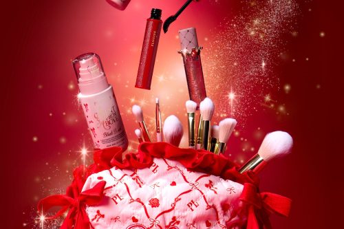 P.Louise Christmas Bow Makeup Bag-AUTO WIN 22/10