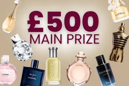 LUXURY PERFUME’S INSTANT WINS + £500 MAIN PRIZE – AUTO WIN 07/10