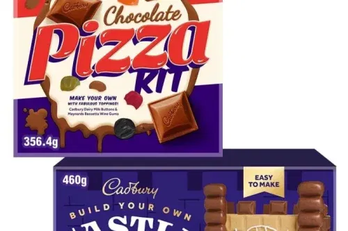 CADBURY DAIRY MILK PIZZA & CASTLE BUILD KITS (BUNDLE OF 2) AUTOWIN 23/10