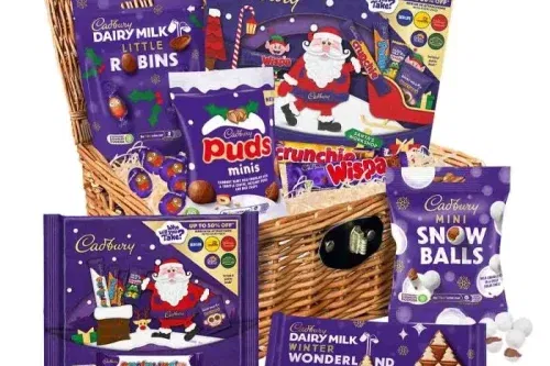 CADBURY CHRISTMAS CHOCOLATE SHARING BASKET-AUTO WIN 17/10