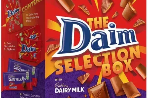 DAIM & DAIRY MILK CHOCOLATE SELECTION BOX-AUTO WIN 24/10
