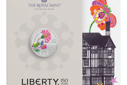 150 Years of Liberty 2025 £5 Brilliant Uncirculated Colour Coin AUTOWIN 09/10