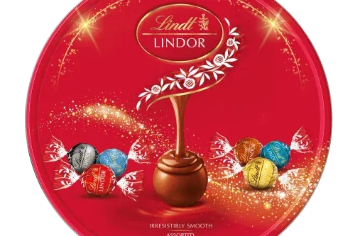 LINDT LINDOR ASSORTED TIN 450G AUTOWIN 14/10