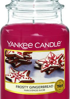 YANKEE CANDLE Scented Candle | Frosty Gingerbread Large Jar Candle | Burn Time: up to 150 Hours-AUTO WIN 20/10