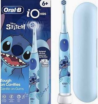 Oral-B iO Kids Disney Stitch Electric Toothbrush, 1 Toothbrush Head, 1 Travel Case-AUTO WIN 24/10