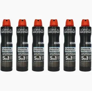 L'Oréal Paris Men Expert 48H Carbon Protect Anti-Perspirant Deodorant for Men, 250ml Pack of 6-AUTO WIN 04/10