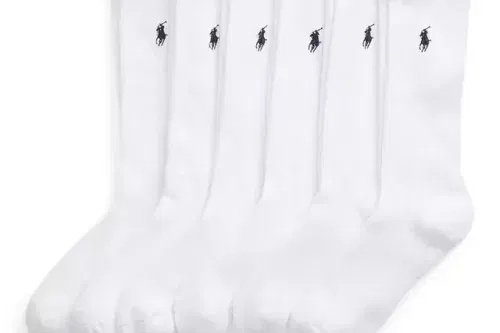 Ralph Lauren Polo Pony Cotton Blend Socks, Pack of 6-AUTO WIN 22/11