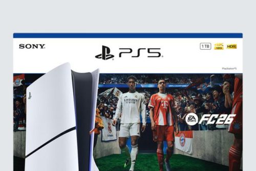 PlayStation 5 (Model Group - Slim) Console with DualSense Controller, White and EA Sports FC 26 Bundle-AUTO WIN 17/11