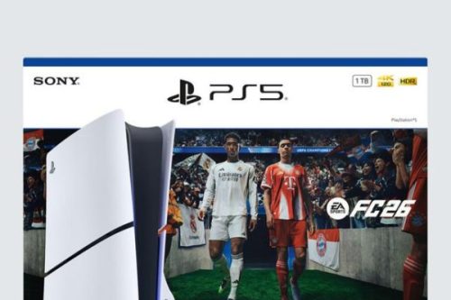 PlayStation 5 (Model Group - Slim) Console with DualSense Controller, White and EA Sports FC 26 Bundle-AUTO WIN 29/11