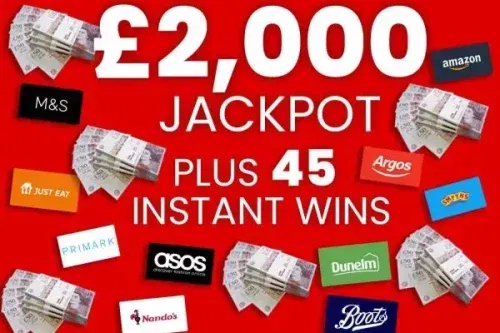 £2000 JACKPOT & 45 INSTANT CASH WINS- AUTO WIN- 14/11
