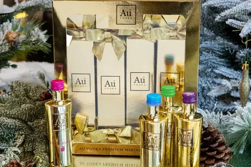 AU GOLD 4 CHRISTMAS CRACKERS SET AUTOWIN 05/11
