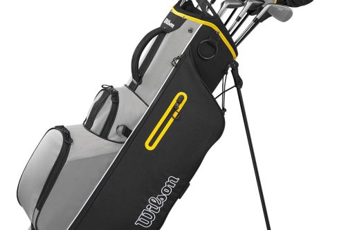 Wilson Men's Ultra HL Steel 10 Piece Golf Stand Bag Package Set-AUTO WIN 15/11