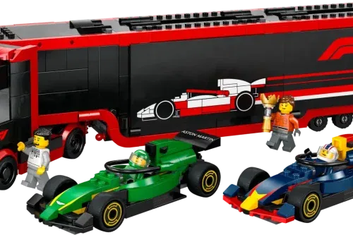 LEGO F1® Truck with RB20 & AMR24 F1® Cars-AUTO WIN 21/11