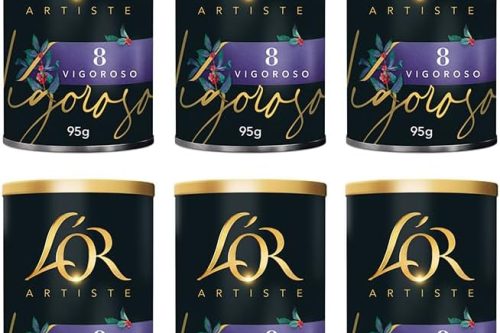 L’OR Artiste Vigoroso Instant Coffee 95g Intensity 8 (Pack of 6 Tins, Total of 570g)-AUTO WIN 23/11