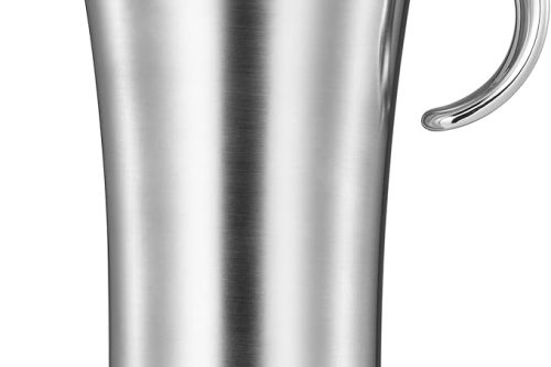 VonShef Gravy Boat with Lid, 1 Litre Stainless Steel Gravy Jug, Double Wall Insulated Thermal Pot, Easy Clean 1L Serving Jug for Gravy, Custard & Cream-AUTO WIN