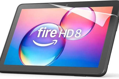 Amazon Fire HD 8 tablet (newest gen), 8" HD Display, 3 GB memory, 32 GB + All-new NuPro anti-glare screen protector-AUTO WIN 20/11