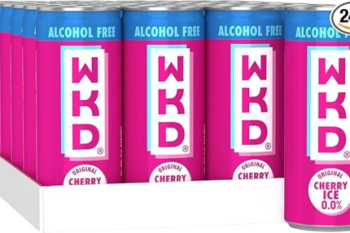 WKD Cherry Ice - 0.0% Alcohol Free Sparkling Fruit Drink | Ready to Drink AUTOWIN 06/11