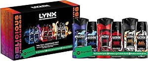 Lynx Gift Set The Full Fragrance Edit with three body spray and body wash-AUTO WIN