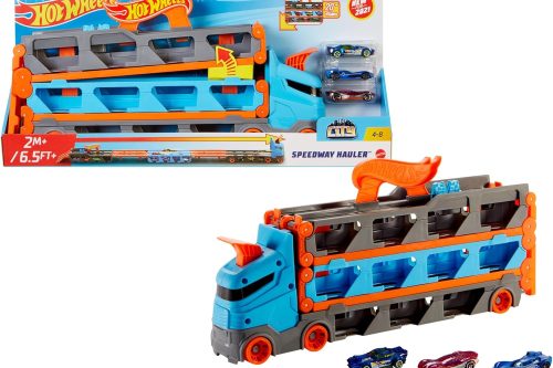 Hot Wheels - Speedway Hauler Storage Carrier with Cars AUTO WIN 13/11