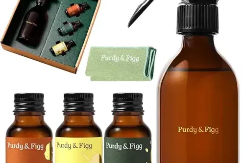 Purdy & Figg | Counter Clean Mixed Starter Kit | All Natural Gentle Non Toxic Organic Essential Oils Multipurpose Cleaner | Citrus Floral Vetiver -AUTO WIN 16/11