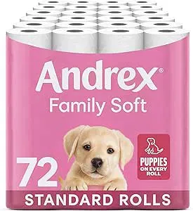 Andrex Family Soft Toilet Tissue 72 Toilet Rolls-AUTO WIN 26/12
